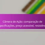 Câmera de Ação: comparação de especificações, preço acessível, resistência