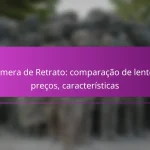 Câmera de Retrato: comparação de lentes, preços, características