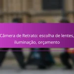Câmera de Retrato: escolha de lentes, iluminação, orçamento