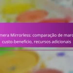 Câmera Mirrorless: comparação de marcas, custo-benefício, recursos adicionais
