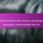Câmera Mirrorless: leveza, tecnologia avançada, conectividade sem fio